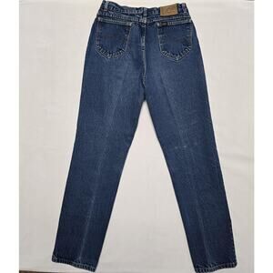 Vintage Lee Jeans Womens 13 Medium Blue Denim High Rise Straight Leg 90s Classic